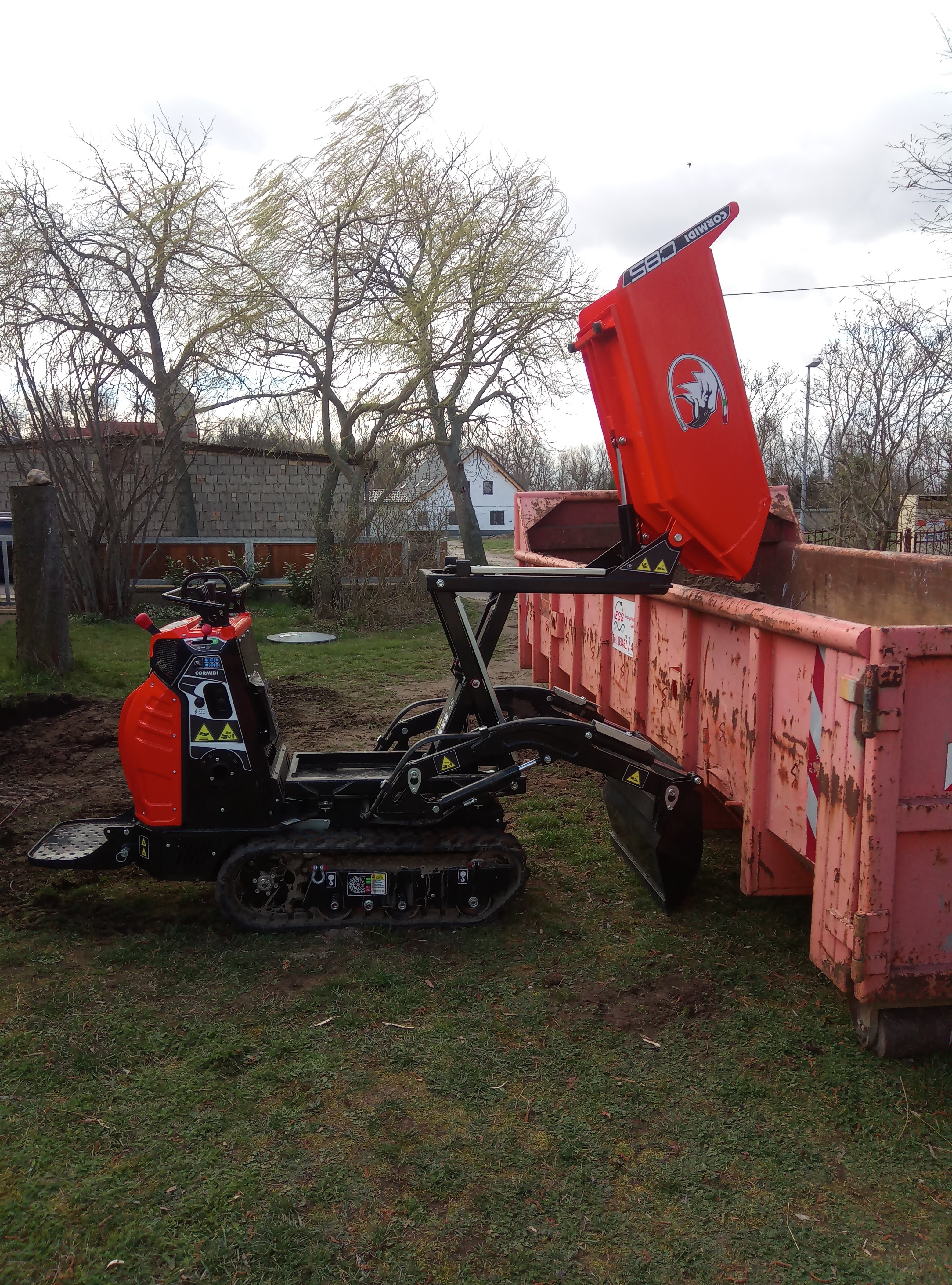 Minidumper im Einsatz